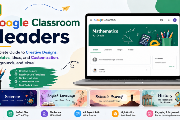 Google Classroom Headers: Complete Guide to Creative Designs, Templates, Ideas, and Customization , background ,and more info