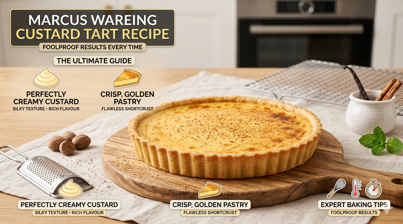 Marcus Wareing Custard Tart Recipe: The Ultimate Guide to a Perfectly Creamy Custard, Crisp Pastry, Expert Baking Tips, and Foolproof Results Every Time