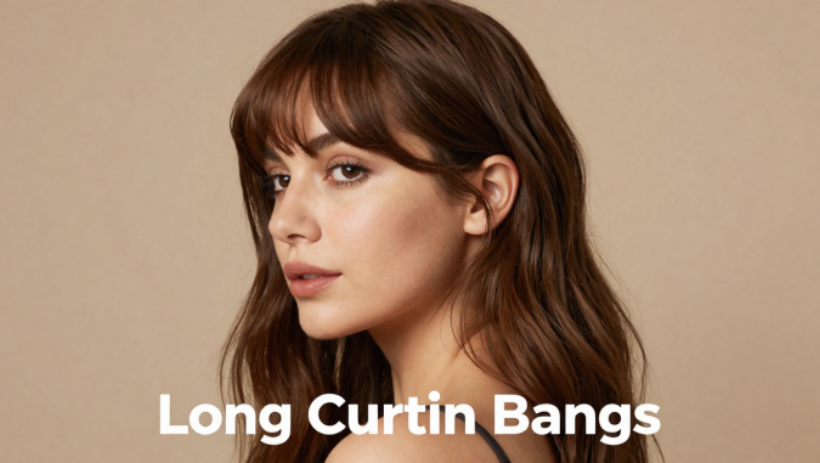long curtain bangs