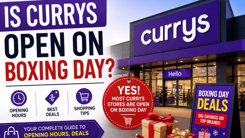 Is Currys Open On Boxing Day? Full Guide To Opening Hours, Store Variations, Online Deals, And Shopping Tips Explained