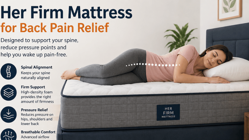 Her firm Mattress for Back Pain: A Complete Guide to Better Sleep, Spinal Alignment, Pressure Relief, Improved Posture, and Long-Term