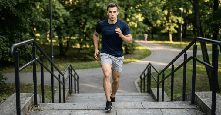 Chart comparing steps walked with calories burned