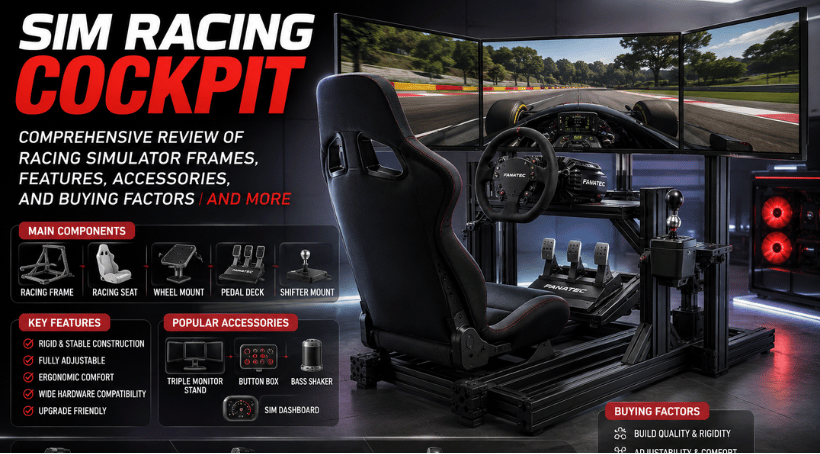 Sim Racing Cockpit: Comprehensive Review of Racing Simulator Frames, Features, Accessories, and Buying Factors and more info