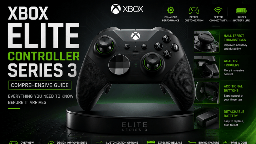 Xbox Elite Controller Series 3: Comprehensive Guide, Overview, Features, Design Improvements, Customization Options, Expected Release Details, Buying Factors, Pros & Cons, and Everything You Need to Know
