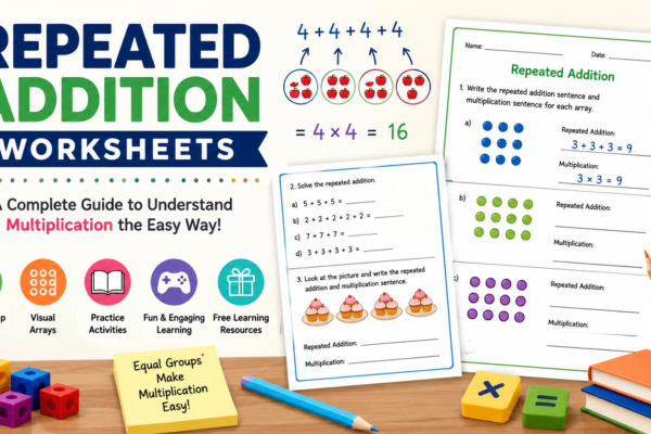Repeated Addition Worksheets: Examples, Practice Questions and Teaching Tips