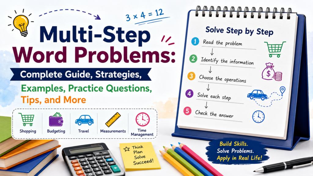 Multi-Step Word Problems: Complete Guide, Strategies, Examples, Practice Questions, Tips, and More