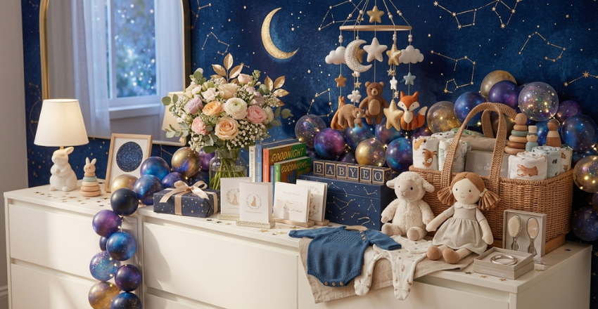Personalised keepsake present for a newborn baby