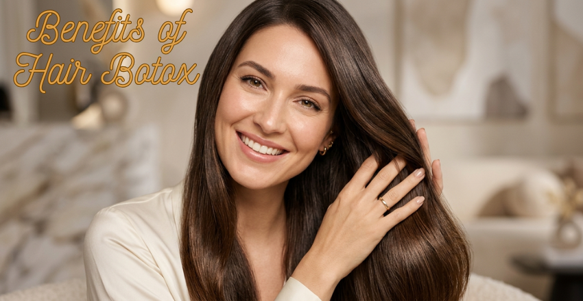 Smooth conditioned hair showing the benefits of hair botox