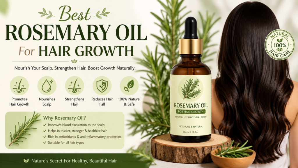 Best Rosemary Oil For Hair Growth: All You Need To Know About Benefits of Rosemary Oil for Hair, Types of Rosemary Oil, DIY Rosemary Oil Hair Treatments, And Much More