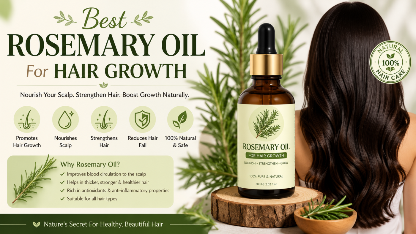 Best Rosemary Oil For Hair Growth: All You Need To Know About Benefits of Rosemary Oil for Hair, Types of Rosemary Oil, DIY Rosemary Oil Hair Treatments, And Much More