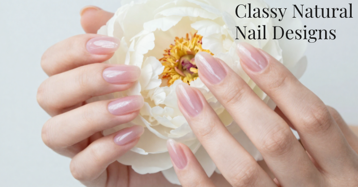 Matte nude nail design shown in natural daylight