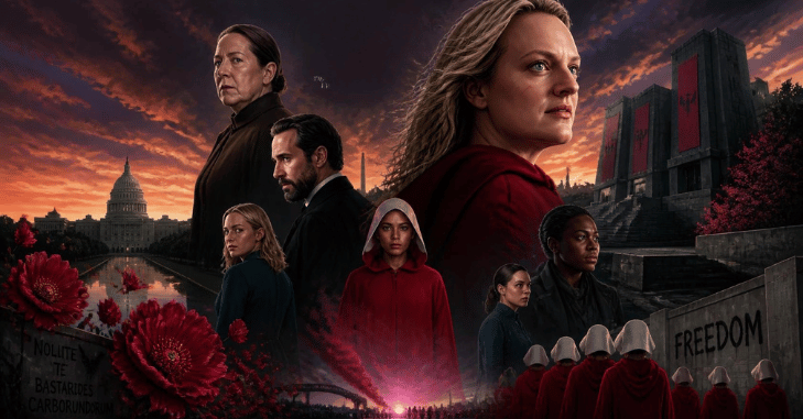 Closing scene imagery from a dystopian series finale