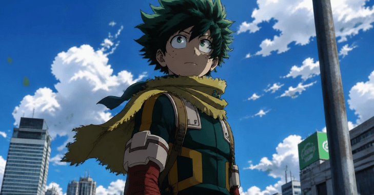 Streaming platform page listing an anime series