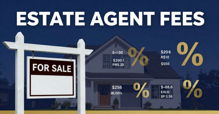 Estate agent handing paperwork to a seller