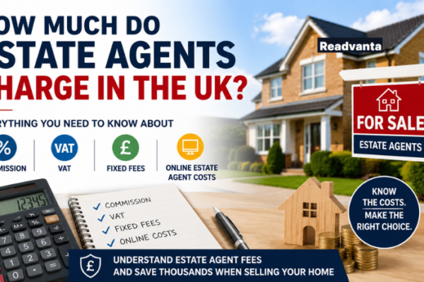 How Much Do Estate Agents Charge in the UK 2026? Everything You Need to Know About Commission, VAT, Fixed Fees, and Online Estate Agent Costs