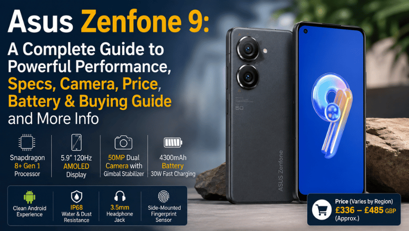 Asus Zenfone 9: A Complete Guide to Powerful Performance, Specs, Camera, Price, Battery & Buying Guide and More Info
